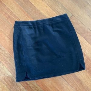 J. Crew factory shirttail mini skirt wool blend size 4